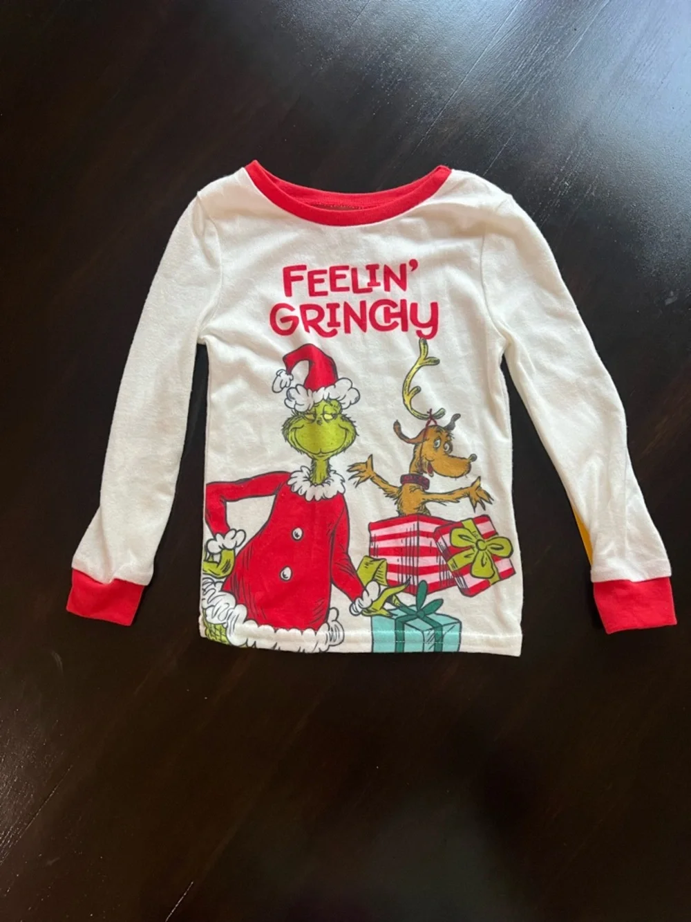 New - Feelin' Grinchy Kids Long Sleeve Pajama Set